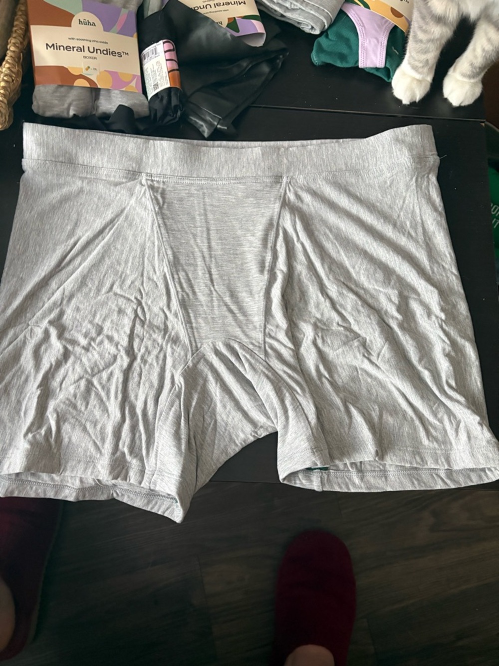 Huha Mineral Undies Mid Boxer - Gray - Picture 3 of 4